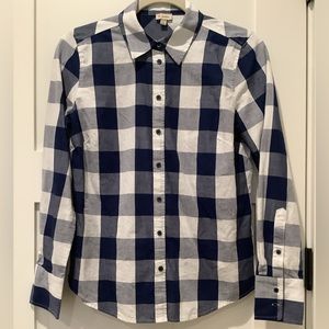 Cremieux Plaid Blouse